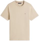 Tommy Hilfiger Heren T-shirt Beige Katoen Regular Fit Maat L