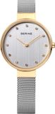 BERING 12034-010 Dameshorloge - Staal - Goudkleurig - Ø 34 mm
