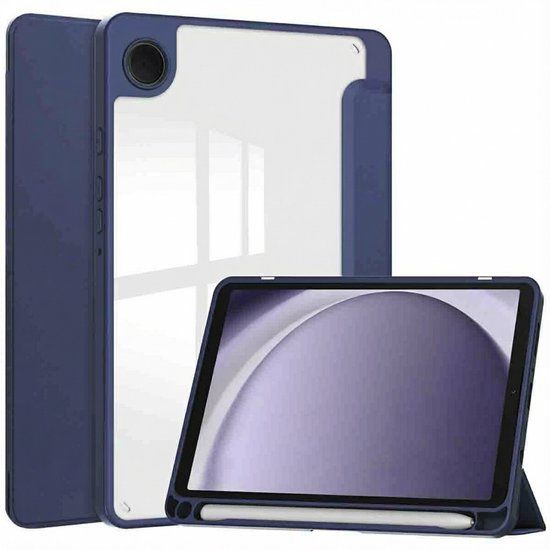 imoshion Tablet Hoes - Geschikt voor Samsung Galaxy Tab A9 8.7 inch - Trifold Hardcase Bookcase - Donkerblauw