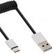 Inline Panda Inline 35876 USB-kabel zwart, aluminium 0,5m