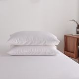 Boomba Bamboo Bamboe kussenslopen Coco White wit 60x70 cm – Set van 2