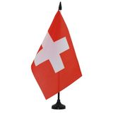 AZ FLAG Tafelvlag Zwitserland 21x14 cm