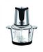 Rosberg Hakmolen, Food Chopper, Keukenmolen, 500W, 3L glazen kom, 2 snelheden, Roestvrijstalen messen, Antislip, Oververhittingsbeveiliging, Grijs