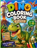 Dinosaur Coloring Book: 50 Roar-Some Dinosaur Coloring Pages for Boys and Girls