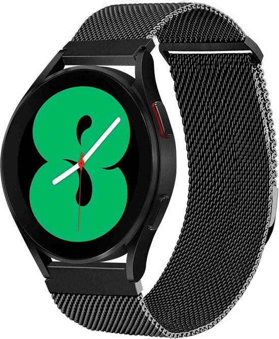 iMoshion Milanese Watch Band - Black - Size S - Compatible with Samsung Galaxy Watch 3/4/5/6 & More