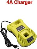 StarTech Ryobi 18V lithium-ion acculader - 4A snellader - Compatibel met P108, P104, P107, RB18L50, RB18L20, RB18L40 - Oranje