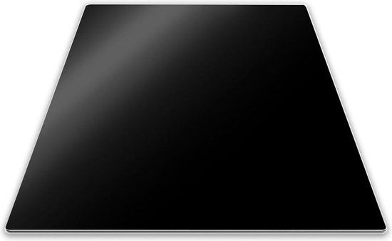 Pebbly Kookplaat Beschermer - Glas - Zwart - 50 x 28 cm