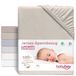 babybay Jersey hoeslaken Deluxe met membraan, beige, 89 x 65 cm
