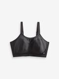 Next - Dames - Ultimate Support Non Pad Minimising Bedrade Dry Tech Hoge impact Sportbeha - Zwart