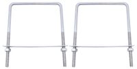 U-bout M10x150x200mm, 2 pièces, acier inoxydable, pour fixation de tube