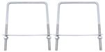 U-bout M10x150x200mm, 2 pièces, acier inoxydable, pour fixation de tube