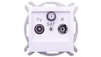 Ospel GPA-YSP/m/00 stopcontact, IP20, 71 mm, 38 mm, 71 mm, 105,5 g, wit