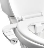 Vevor Bidet Toiletbevestiging Zelfreinigende Toiletbrilbevestiging met 2 Intrekbare Sproeiers & Verstelbare Waterdruk & Dubbele Knop (Handgreepstijl), Eenvoudig Te Installeren Koudwatersproeier