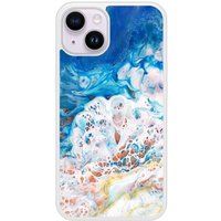 Apple iPhone 14 Marbre ocean Verstevigd hoesje met sublimatie bedrukking