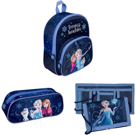 Disney Frozen Frozen tassenset; rugzak, etui en portemonnee