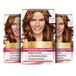 L'Oréal Paris Permanente haarverf, 100% grijshaardekking, haarverfset met kleuring, shampoo en 3-voudige verzorging crèmekleur, Excellence, 6,41 licht karamelbruin, 3 x 268 g