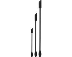 Krumble Flessenlikker set van 3 - Siliconen - Zwart