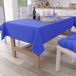 Petti Artigiani Italiani - Rechthoekig elegant tafelkleed van katoen, elektrisch blauw, voor 12 plaatsen (140 x 240 cm), 100% Made in Italy