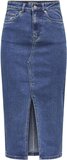 ONLY ONLSIRI FRONT SLIT SKIRT DNM GUA NOOS - Medium Blue Denim - Women's