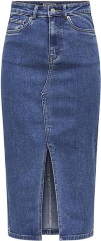 ONLY ONLSIRI FRONT SLIT SKIRT DNM GUA NOOS - Medium Blue Denim - Women's