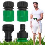 Garden Patch - Raccord de tuyau d'arrosage - Noir et Vert - Lot de 4