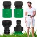 Garden Patch - Raccord de tuyau d'arrosage - Noir et Vert - Lot de 4