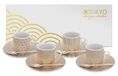 Tokyo Design Studio Nippon Gold Espressoset Wit en Goud 12 stuks 80ml
