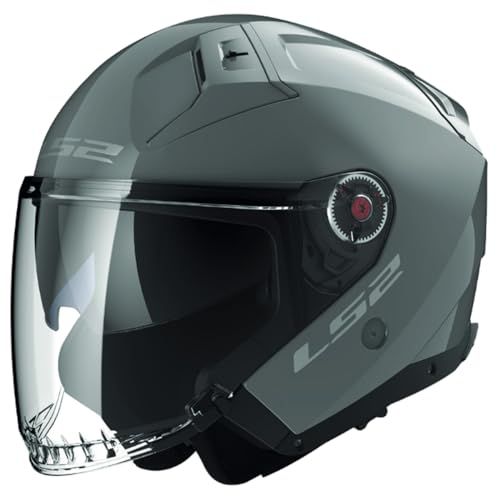 LS2 OF603 Infinity II Solid Nardo Grijs Jet Helm Maat M