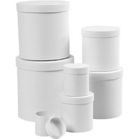 Creativ Company Boîtes rondes Lot de 7 pièces
