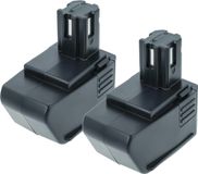 Hilti 2x Batterie Compatible Avec Hilti Sf100, Sf100a, Bd2000, Sb10, Sfb105 Outil Électrique (2100 mAh, NiMH, 9,6 V) - Remplacement Pour 265605, 315078, 334584, Sbp10, Spb105 - Vhbw