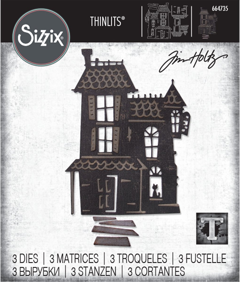 Sizzix Thinlits Snijmal Set - Haunted - 3 stuks