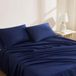 Linen Closet Biologisch Katoen Navy Twin Sheet Set