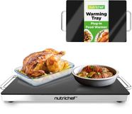 NutriChef Warmhoudplaat – Elektrische warmhoudtray – Houdt gerechten op serveertemperatuur tot 95°C (41.9 x 27.9 cm)