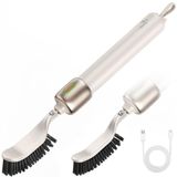 Brosse de nettoyage brosse à récurer - Mouvement de haut en bas - 2 embouts - Sans fil