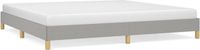 vidaXL Bedframe Stof Lichtgrijs 200x200 cm