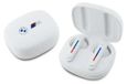BMW casque Bluetooth Bmbemiatp20Loh, TWS + station de charge, blanc, avec logos imprimés