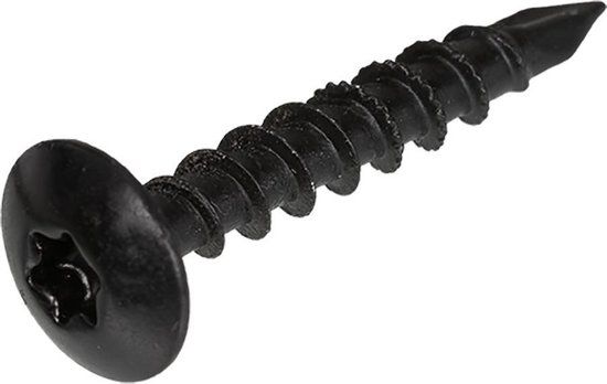 Blackline - Tuinbeslagschroef - TORX - TX30 - 6,0 x 40mm - Voldraad - Zwart (30 stuks)