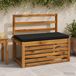 VidaXL Bankkussen soest 100% polyester zwart 80 x 40 x 5 cm
