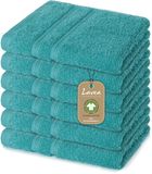 Lavea® 6 Wasdoekjes 30x30 cm Oceaanblauw