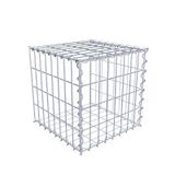 Gabionen-Anbau Typ 2 40 cm x 40 cm x 40 cm (L x H x T), Maschenweite 5 cm x 10 cm, Spirale
