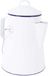 Bo-Camp Theeketel Emaille Wit/Blauw 1