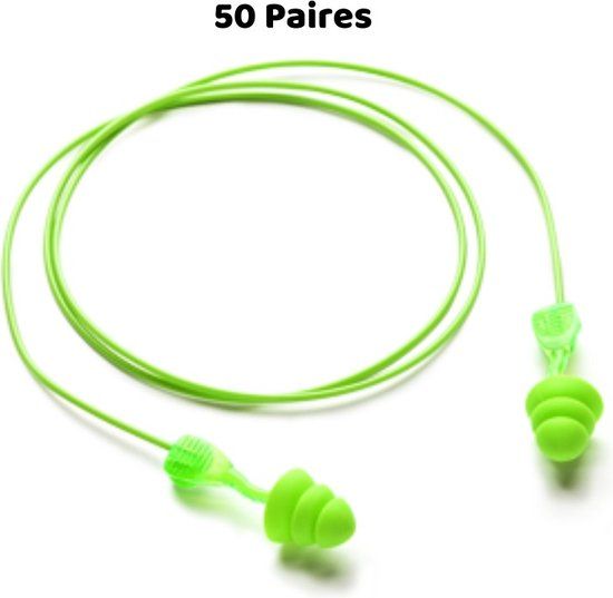 Moldex Twisters Trio Koord Oordopjes 33 dB Groen Foam 50 Paren