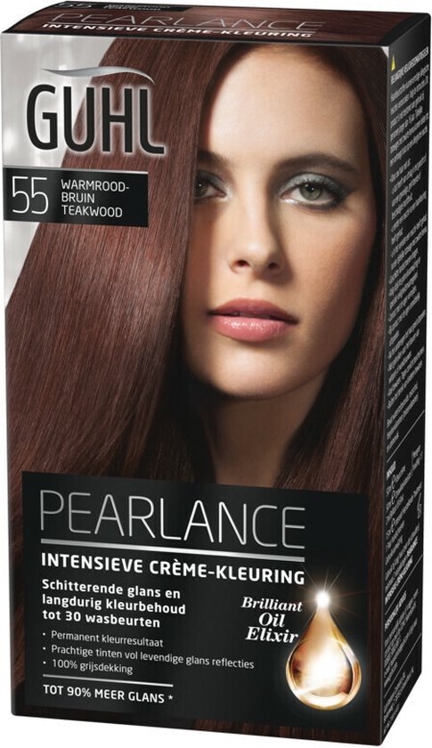GUHL Haarverf Intensieve Creme-kleuring 55 Warmroodbruin Voordeelverpakking