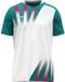Jako Vintage Shirt Korte Mouw Kinderen - Wit / Turkoois