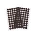 cyclingcolors Tondini Ronde stickers, 60 paar, 15 mm, donkerbruin