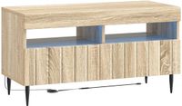 vidaXL - LED - meuble TV - ZWOLLE - 81 x 35 x 43 cm - Chêne Sonoma