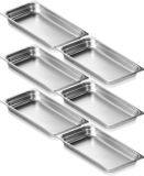 VEVOR Pak Van 6 Hotelpannen Gastronormbakken Rvs 530x328x67mm 9,25l