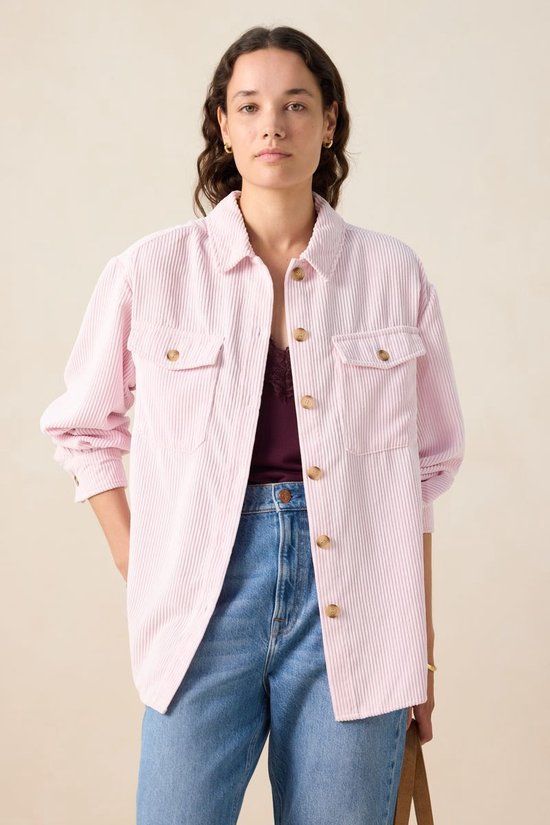 Sissy-Boy Lichtroze corduroy jack