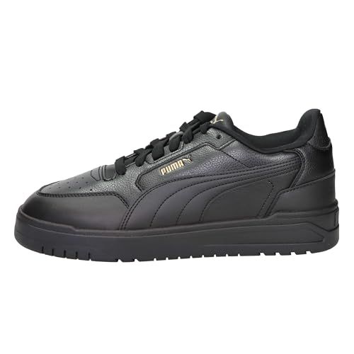 PUMA Shuffle Downtown Sneakers, uniseks, Puma Zwart PUMA PUMA Goud, 40.5 EU