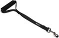 Leashboss Traffic Handler - 45,7 cm - korte hondenriem voor grote honden met gevoerd handvat - service, training of wandellus (45,7 cm, zwart)